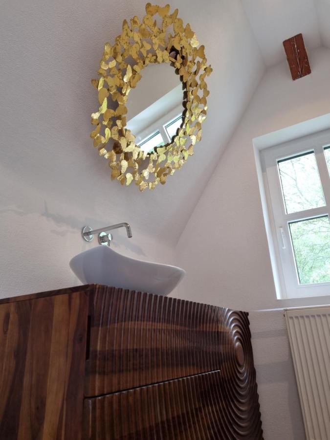 5 Sterne Bahnhoftraum, Appartement "Waldliebe" 133Qm, Grosse Terrasse 70Qm, Qr Code Scannen Fuer Virtuellen Rundgang, Premium Ausstattung Braunfels Exteriör bild