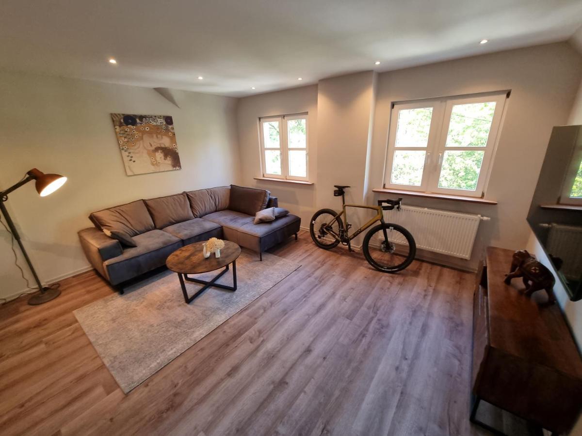 5 Sterne Bahnhoftraum, Appartement "Waldliebe" 133Qm, Grosse Terrasse 70Qm, Qr Code Scannen Fuer Virtuellen Rundgang, Premium Ausstattung Braunfels Exteriör bild