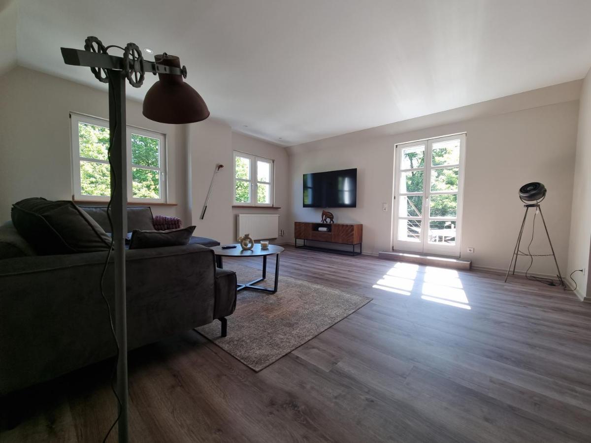 5 Sterne Bahnhoftraum, Appartement "Waldliebe" 133Qm, Grosse Terrasse 70Qm, Qr Code Scannen Fuer Virtuellen Rundgang, Premium Ausstattung Braunfels Exteriör bild